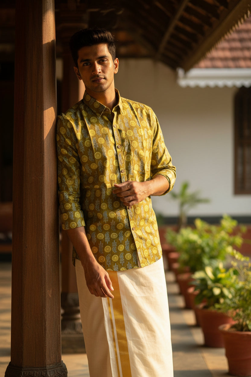 Cotton Printed Full Sleeve Shirt SL234