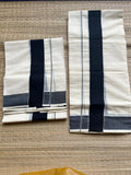 Kerala Cotton Black Kattikara Set Mundu (2.80 Mtrs) SL240