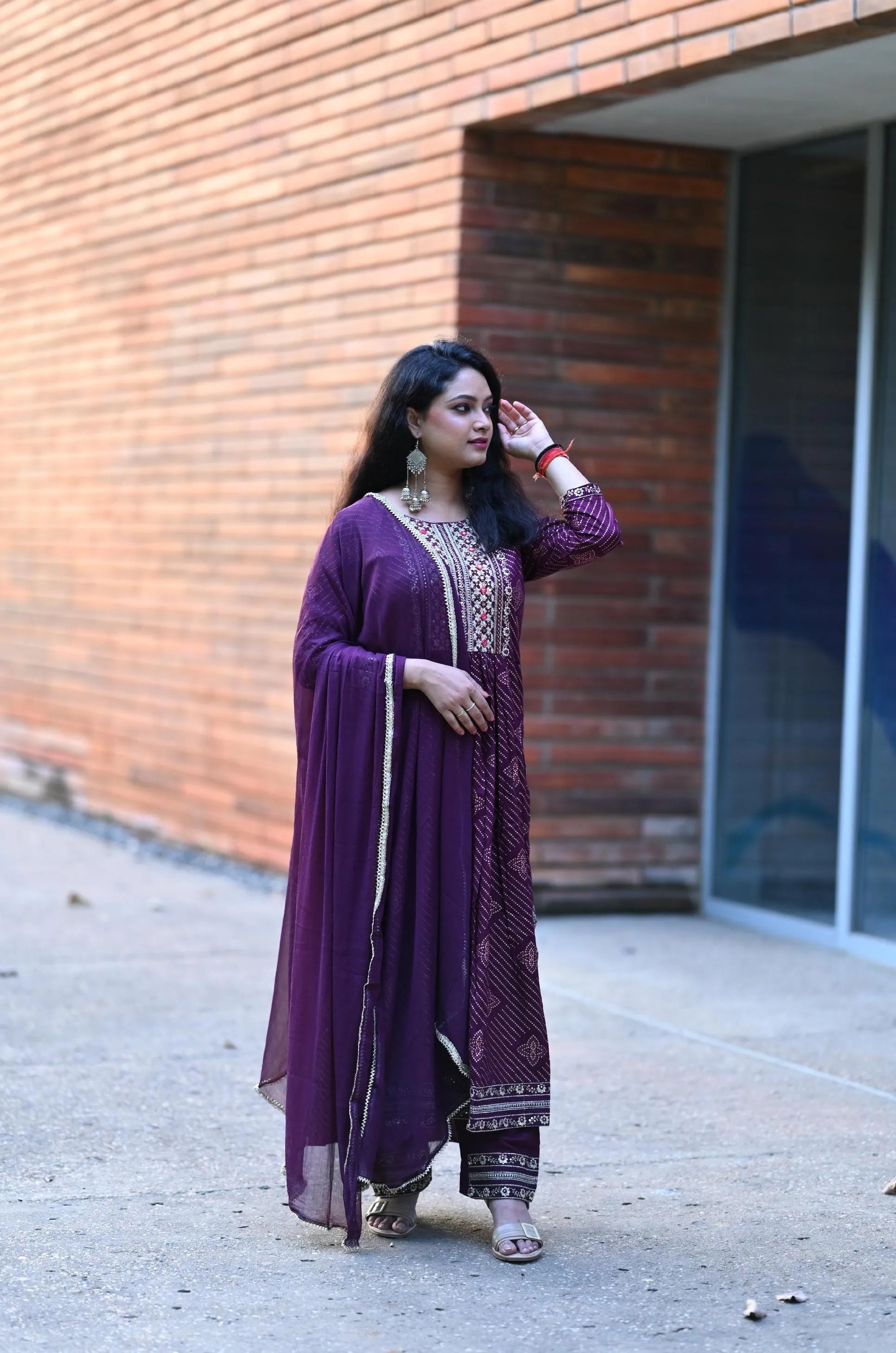 Floral Print Kurta suit set