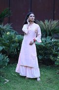 Marina Georgette Embroidery Gharara set